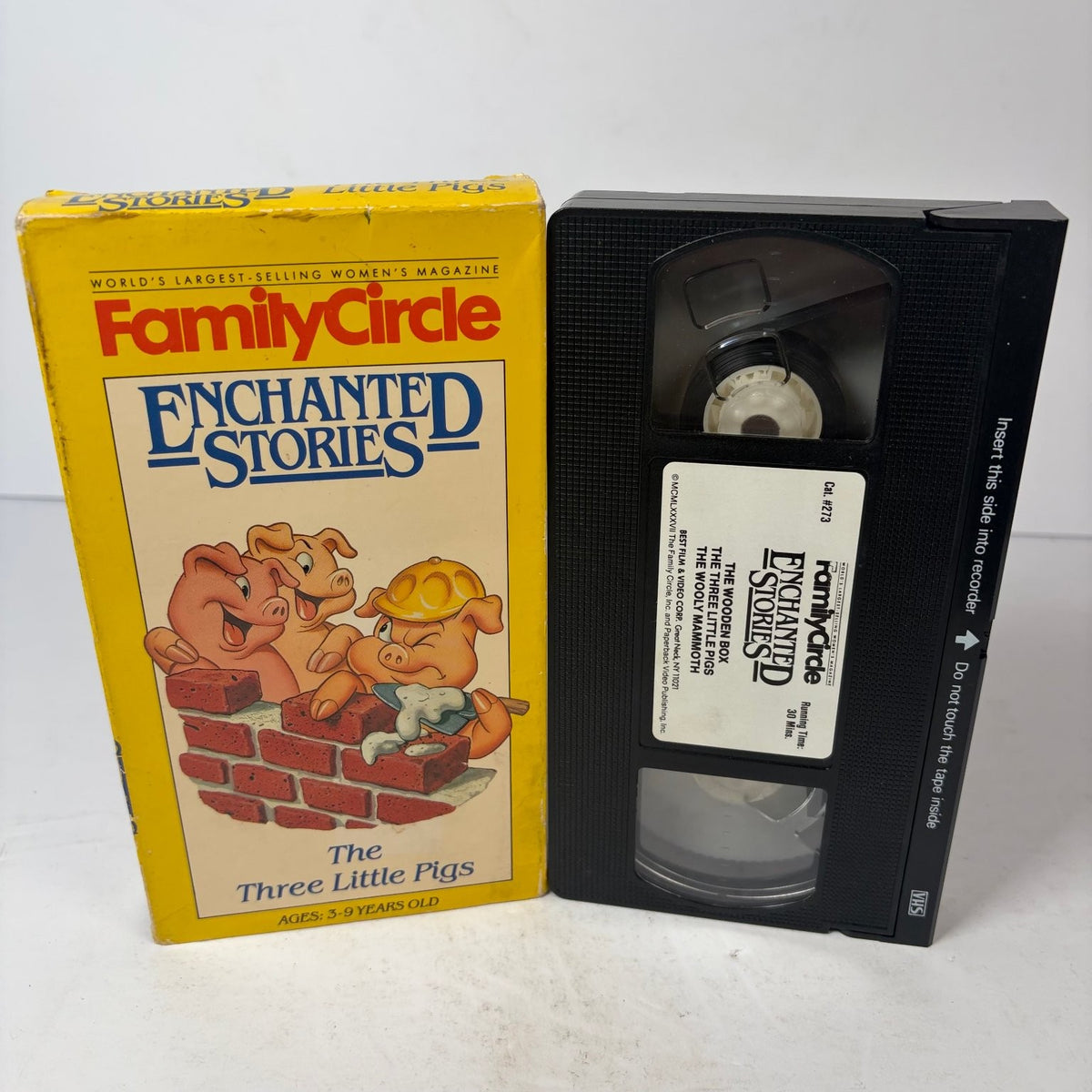 Three Little Pigs VHS 1992 Children's Animated Family Circle Best Film