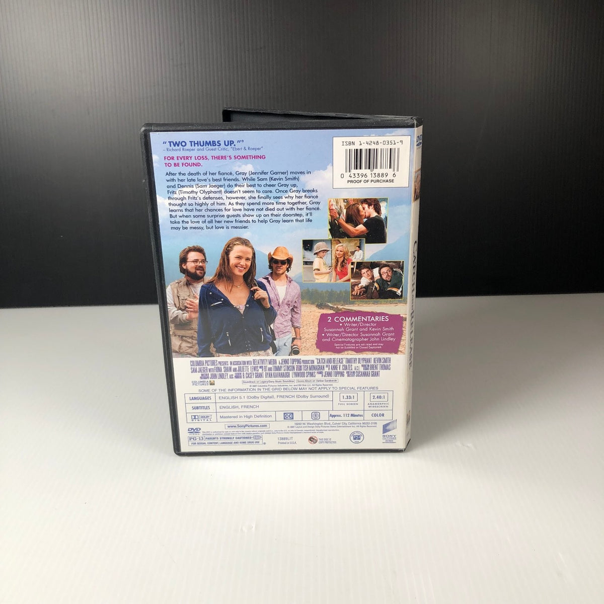 Catch & Release DVD 2007 Jennifer Garner Kevin Smith Comedy Drama