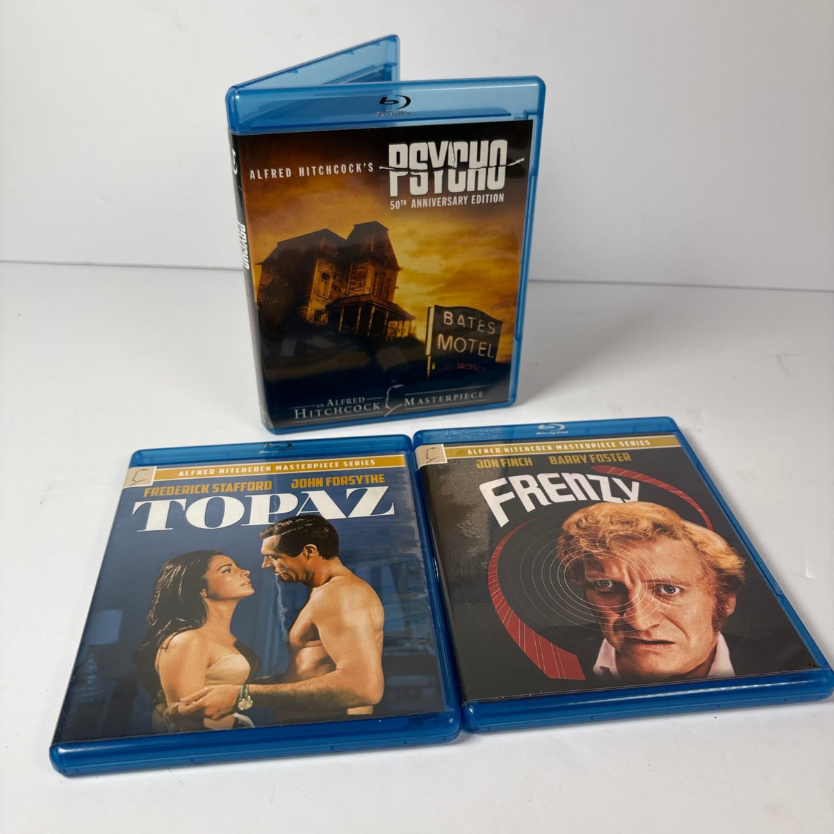 Alfred Hitchcock Masterpiece Blu-ray Lot: Psycho, Topaz, Frenzy