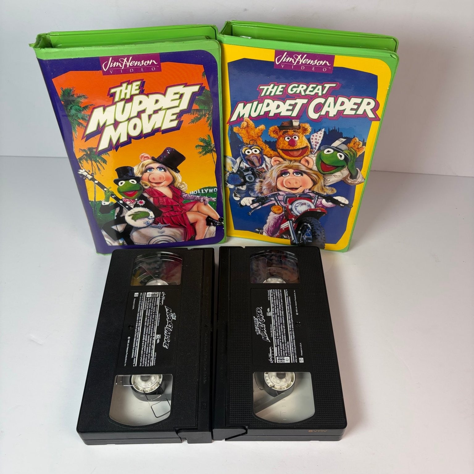 The Muppet Movie & The Great Muppet Caper VHS 1993 Musical Comedy Jim Henson