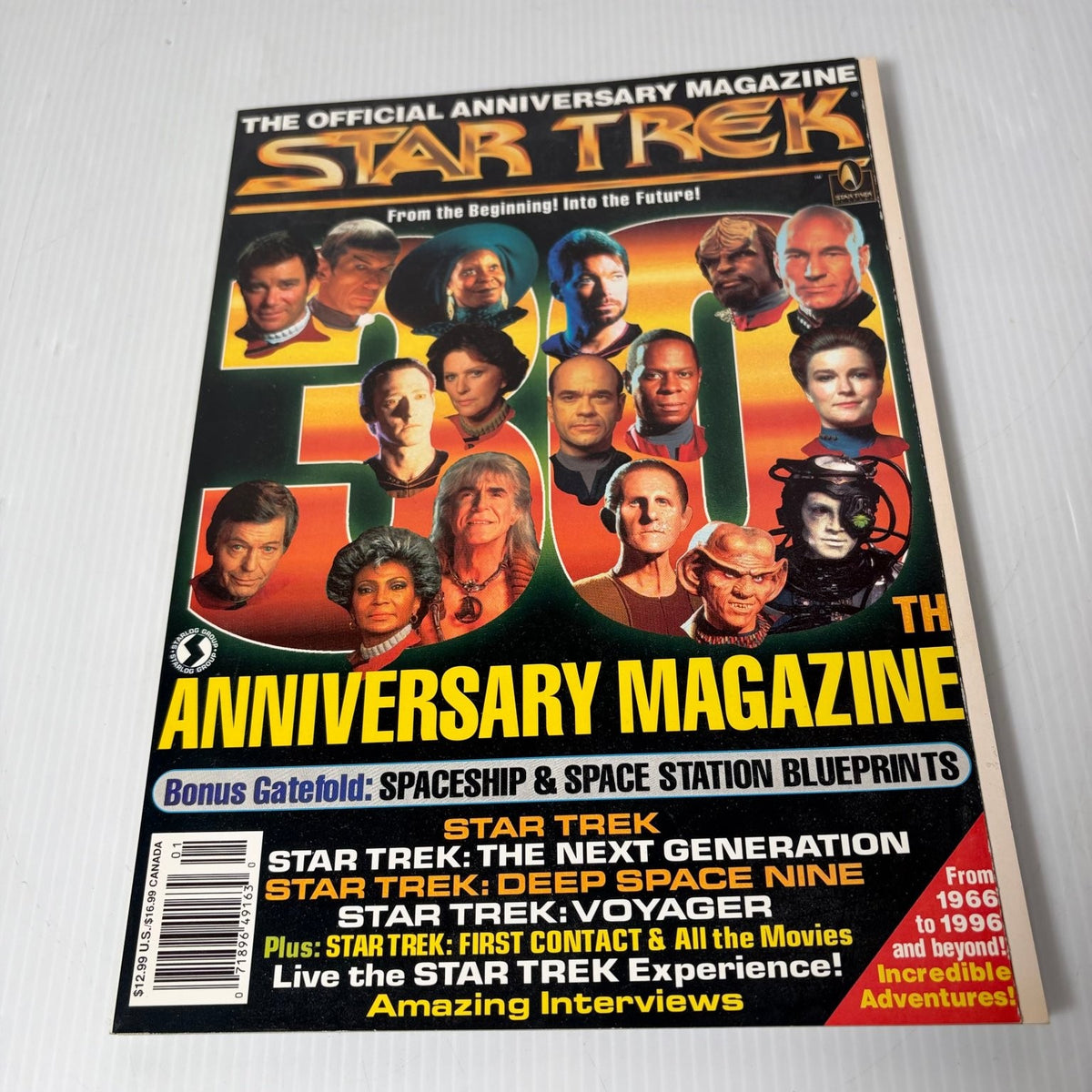 Star Trek Magazine Lot 9 Issues Sci-Fi TV Guide Starlog 30th Anniversary
