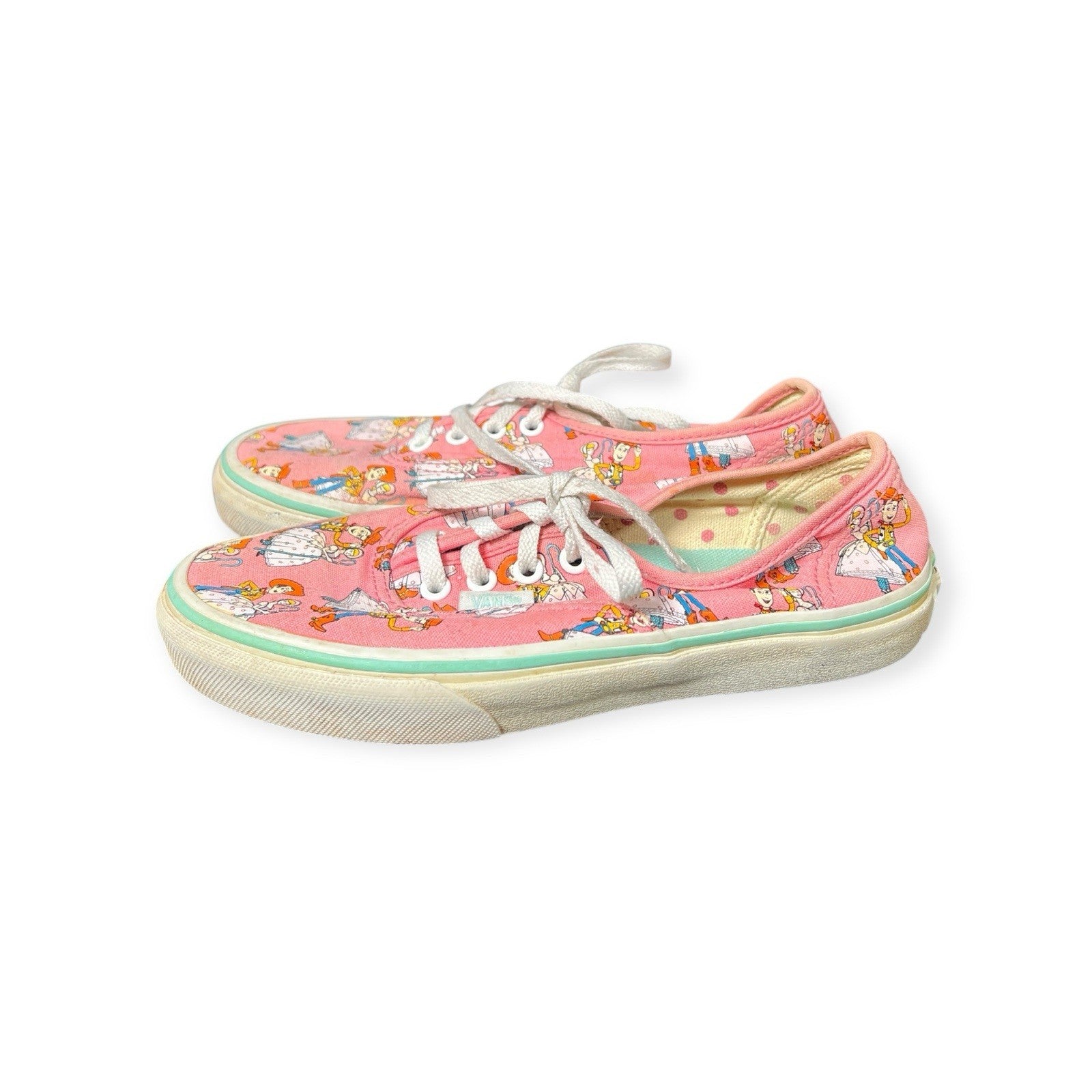 Vans Disney Pixar Toy Story Bo Peep Andy Shoes Kids Size 3 Pink (EUR 34)