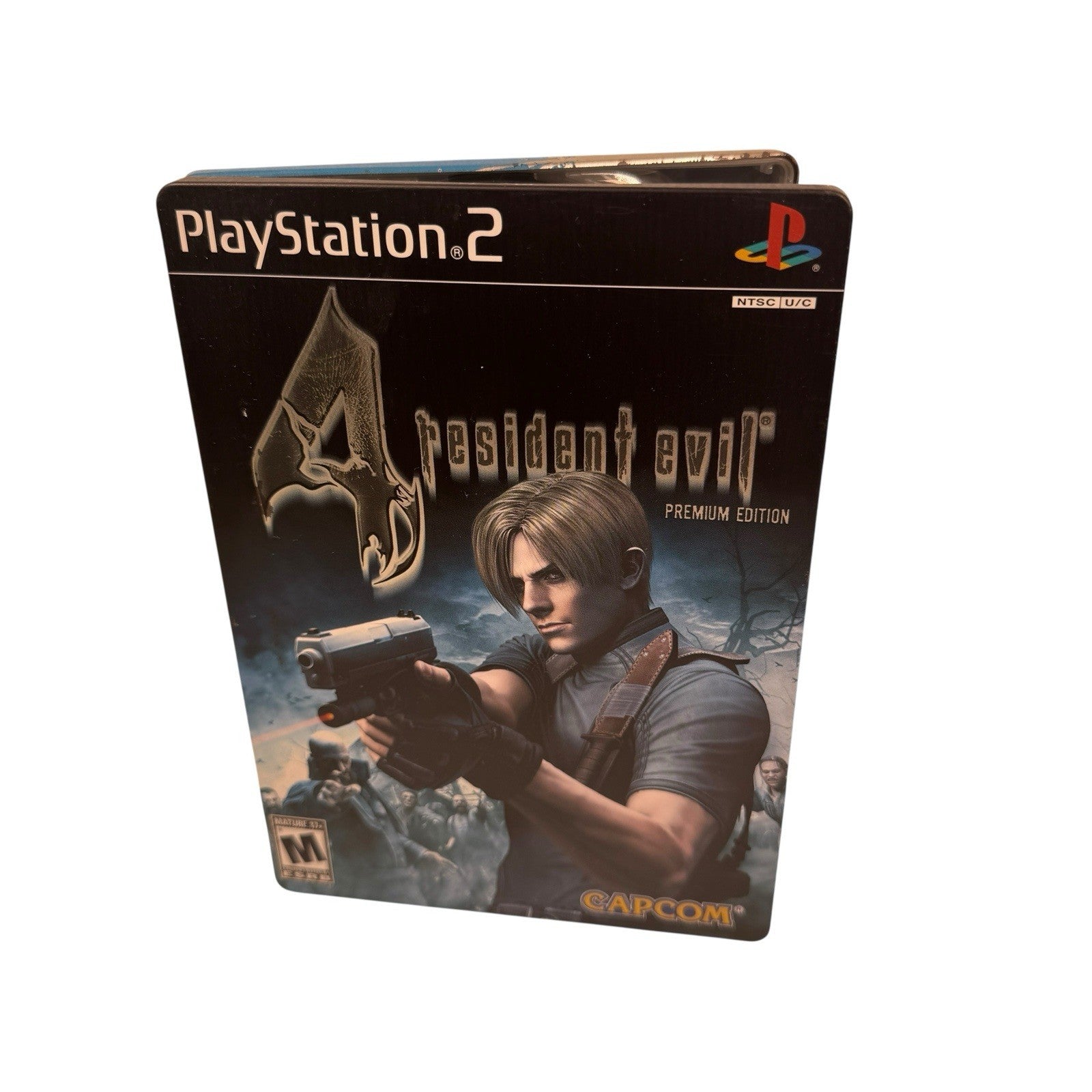 NO GAME Resident Evil 4 Premium Edition PS2 Steelbook Case With Bonus Disc