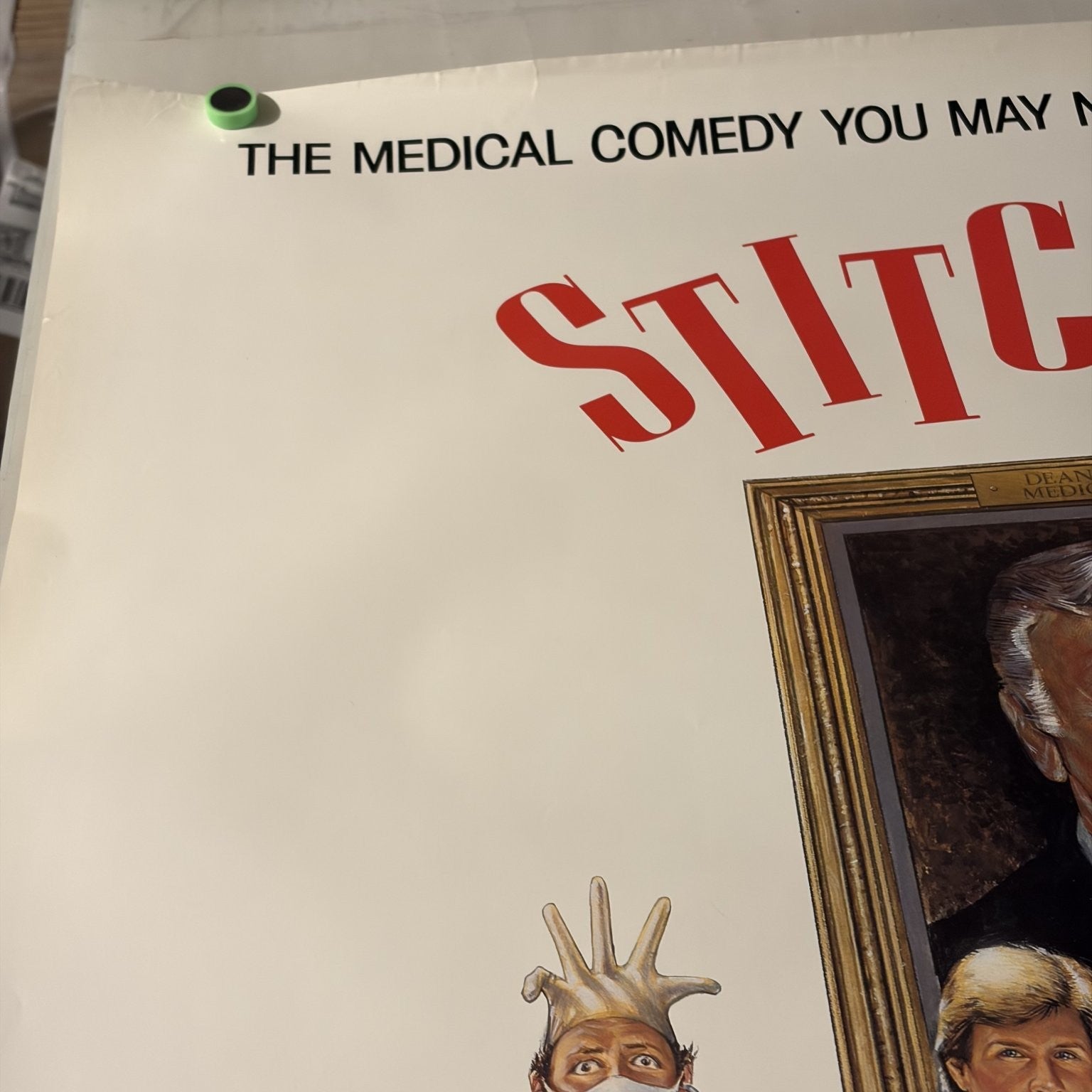 Stitches 1985 Video Store Movie Poster Parker Stevenson Eddie Albert Comedy