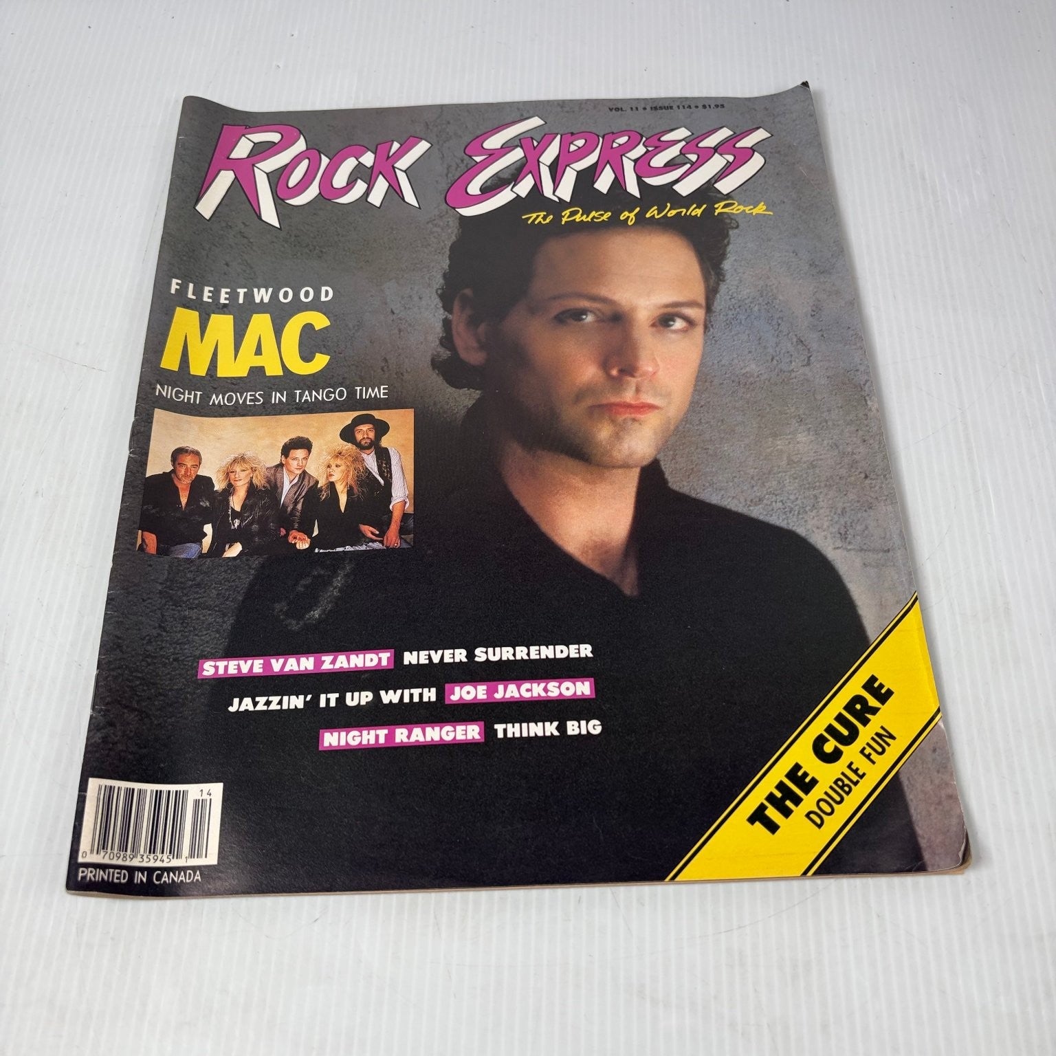 Rock Express Magazine February 1987 Fleetwood Mac Lindsey Buckingham The Cure