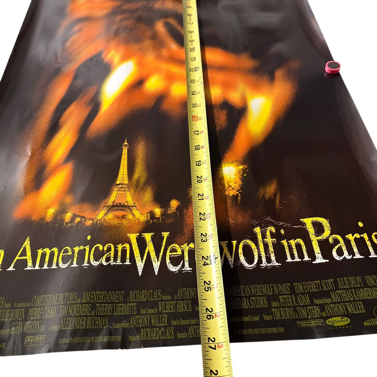 An American Werewolf in Paris 1997 Promo Movie Poster Werewolf Horror 27"x18"