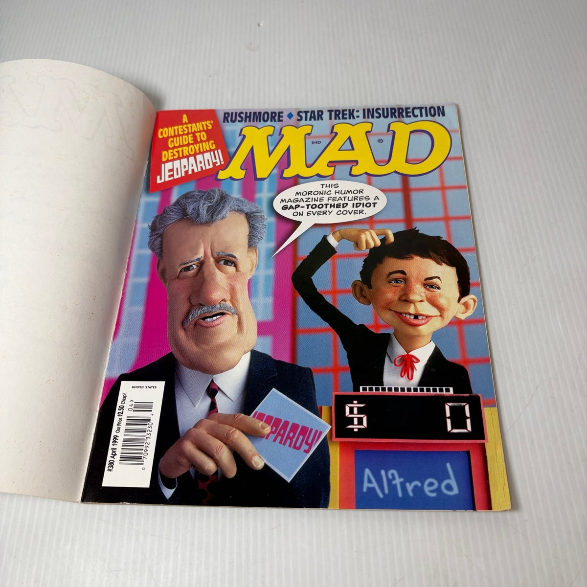 MAD Magazine April 1999 Jeopardy! Alex Trebek Star Trek Insurrection Humor