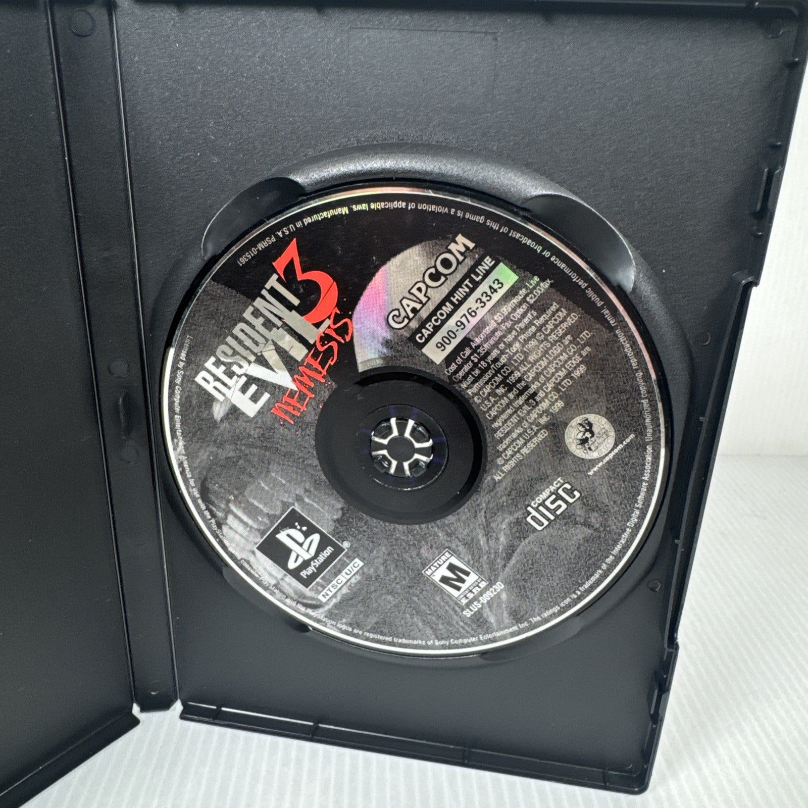 Resident Evil 3: Nemesis Black (Sony PlayStation, ) Disc Only