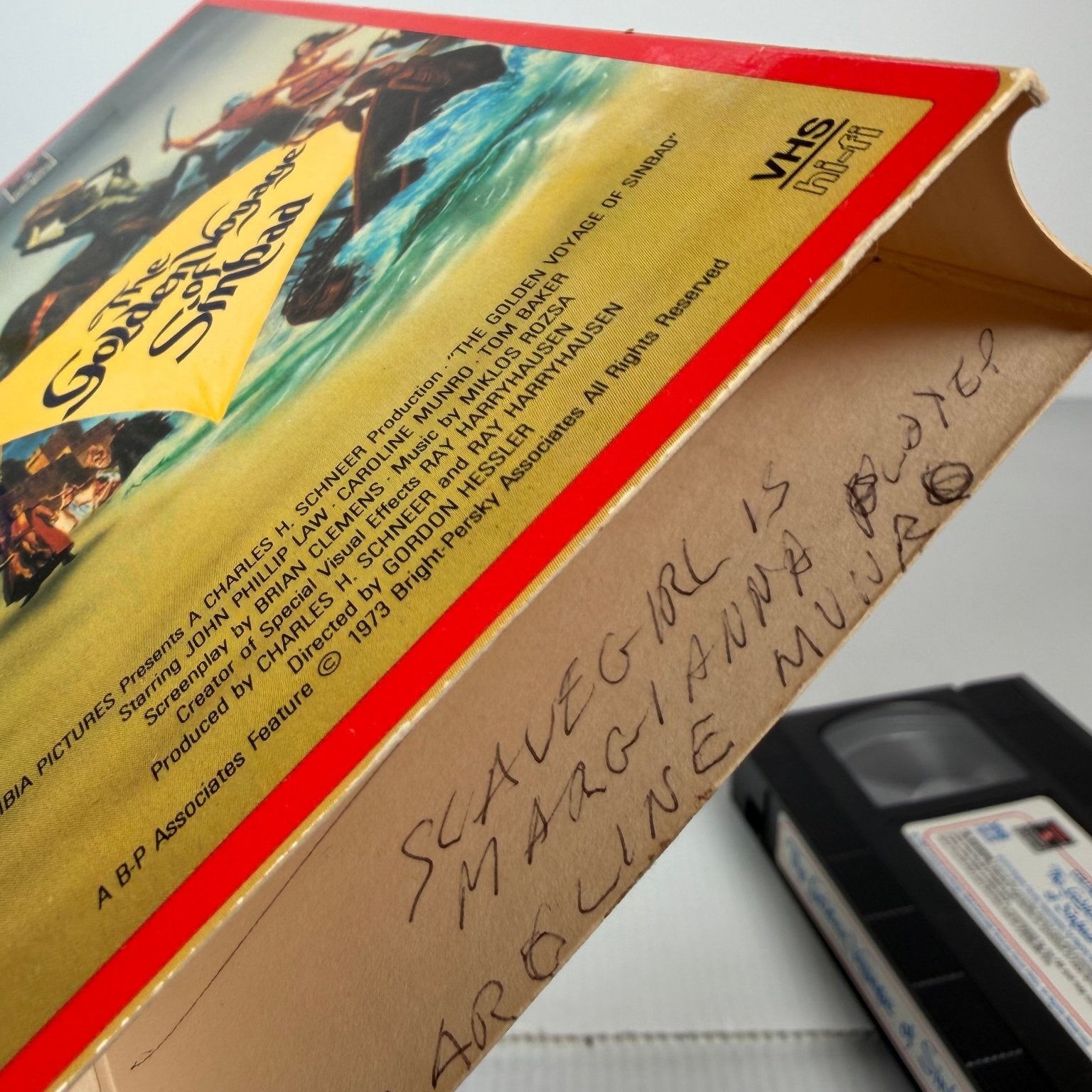 The Golden Voyage of Sinbad VHS 1973 Fantasy Ray Harryhausen RCA Columbia