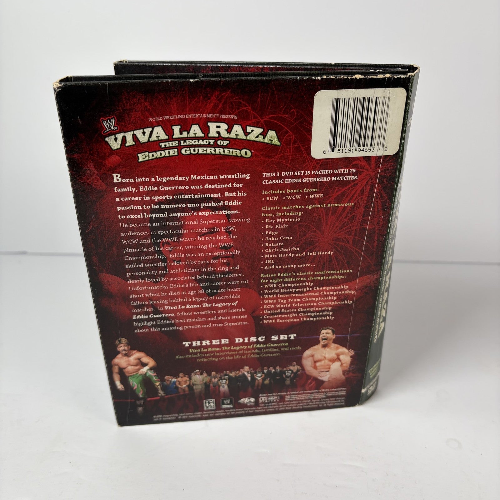 WWE Viva La Raza The Legacy of Eddie Guerrero 3-Disc DVD Set Wrestling TV-14