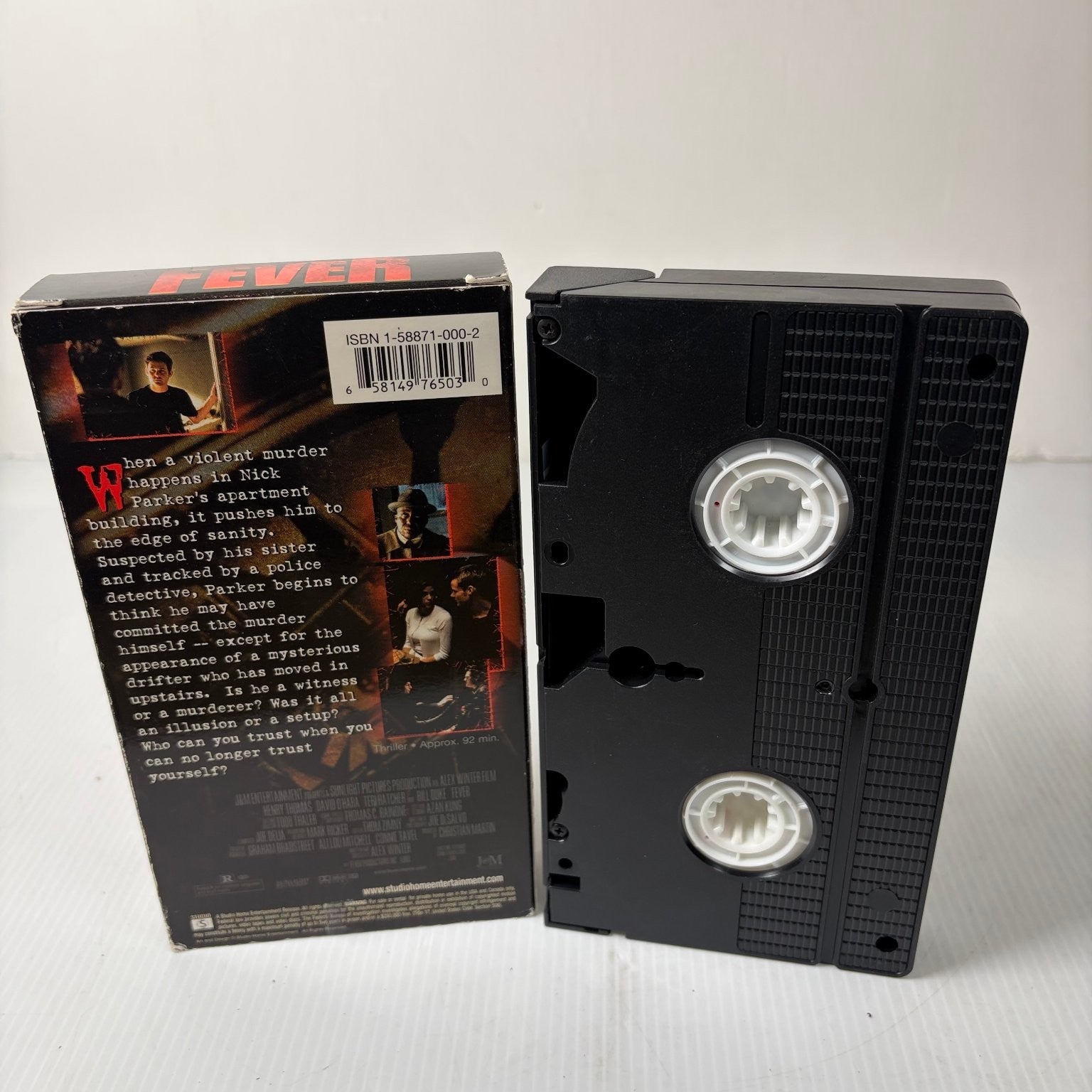 Fever VHS 1999 Mystery Thriller Studio S Entertainment Alex Winter Film