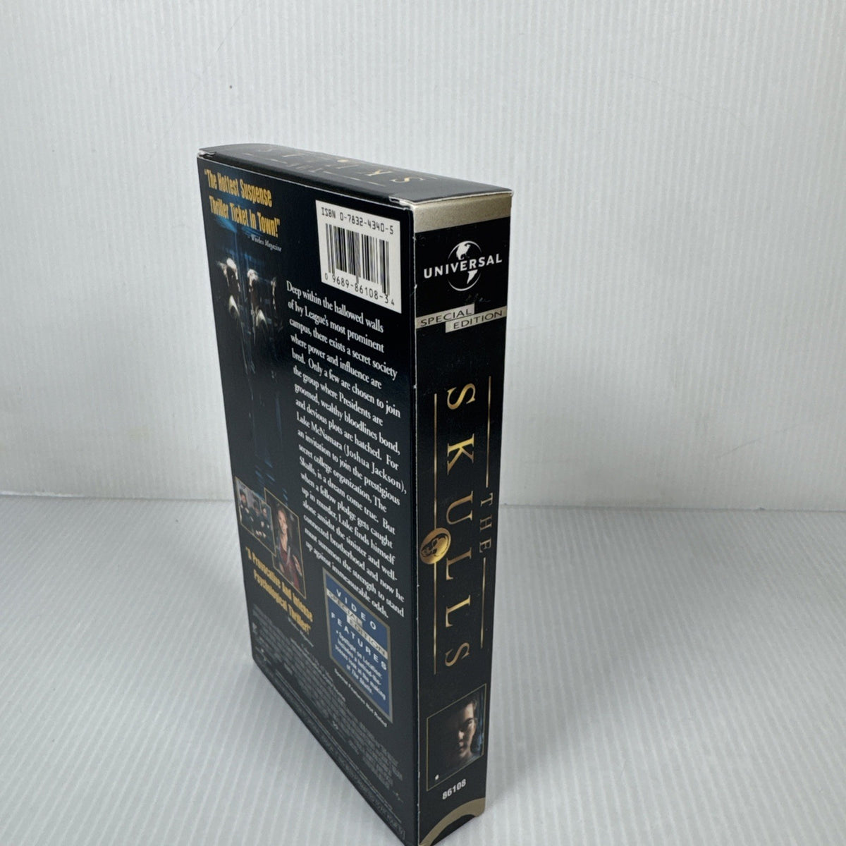 The Skulls (VHS, 2001) Joshua Jackson Paul Walker Psychological Thriller