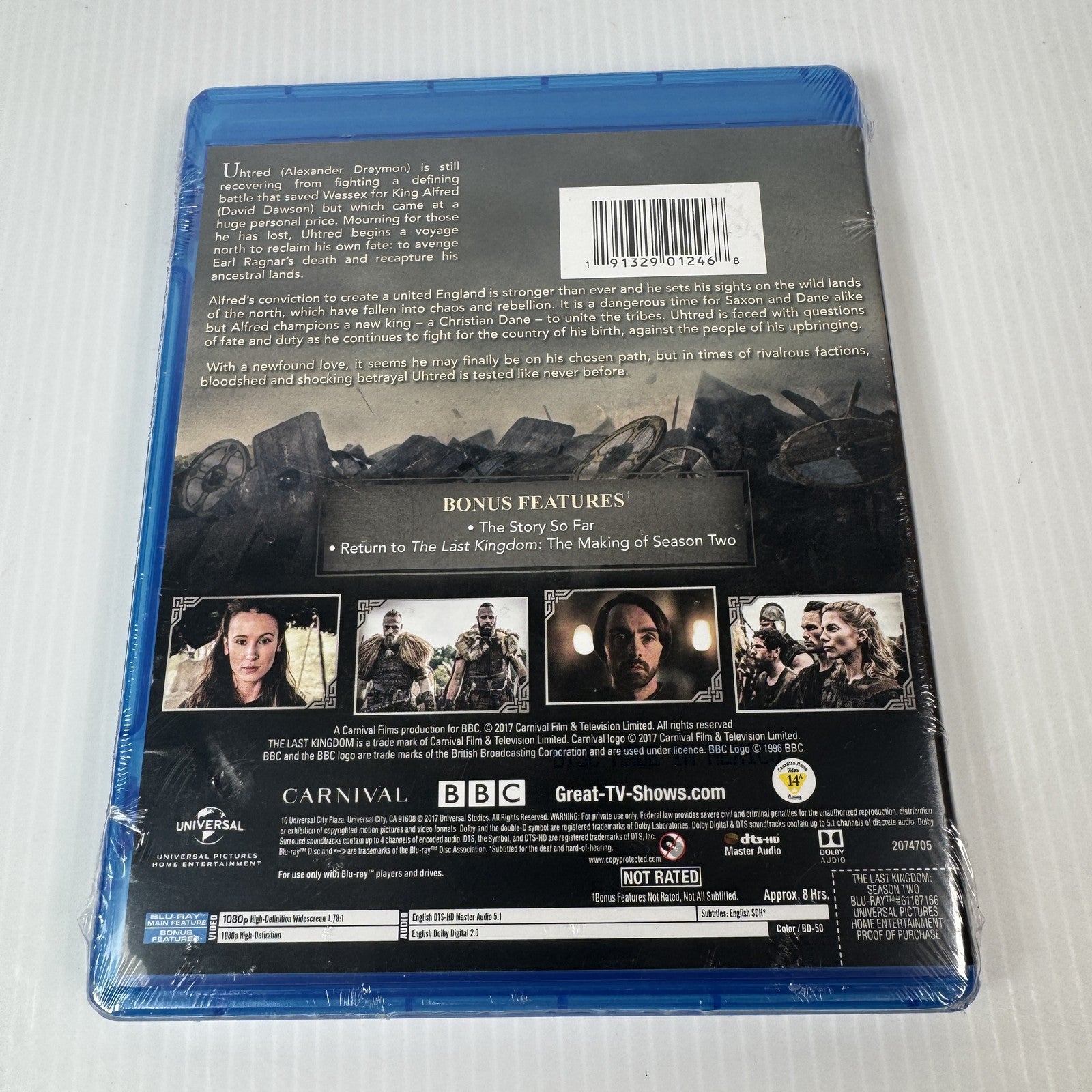 The Last Kingdom Season Two Blu-ray 2017 Bernard Cornwell Alexander Dreymon