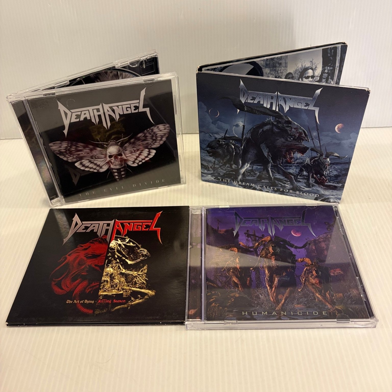 Death Angel 4 CD Lot Humanicide, Art of Dying & More Thrash Metal Nuclear Blast