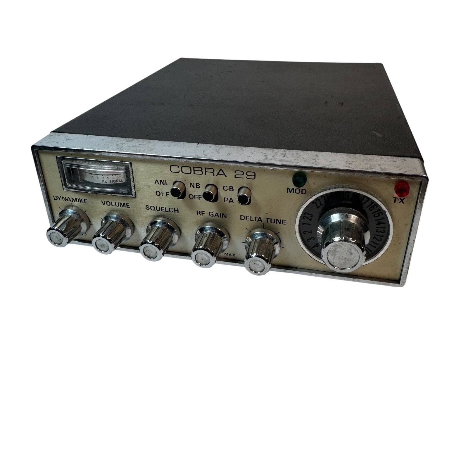 Cobra 29 CB Radio 23-Channel AM Mobile Radio Black Vintage Model AS IS Untested