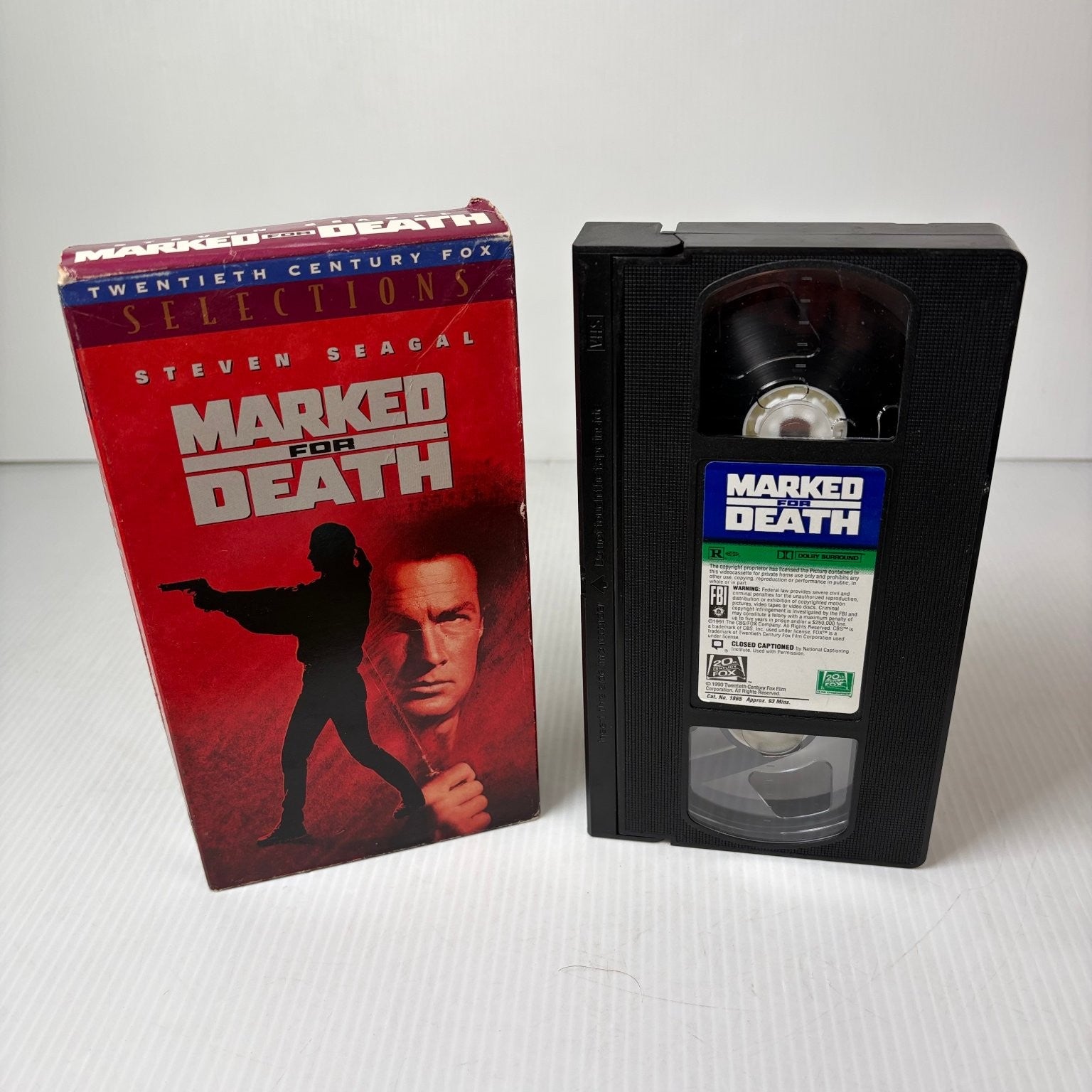 Marked for Death VHS 1990 Action Thriller Steven Seagal Fox Video