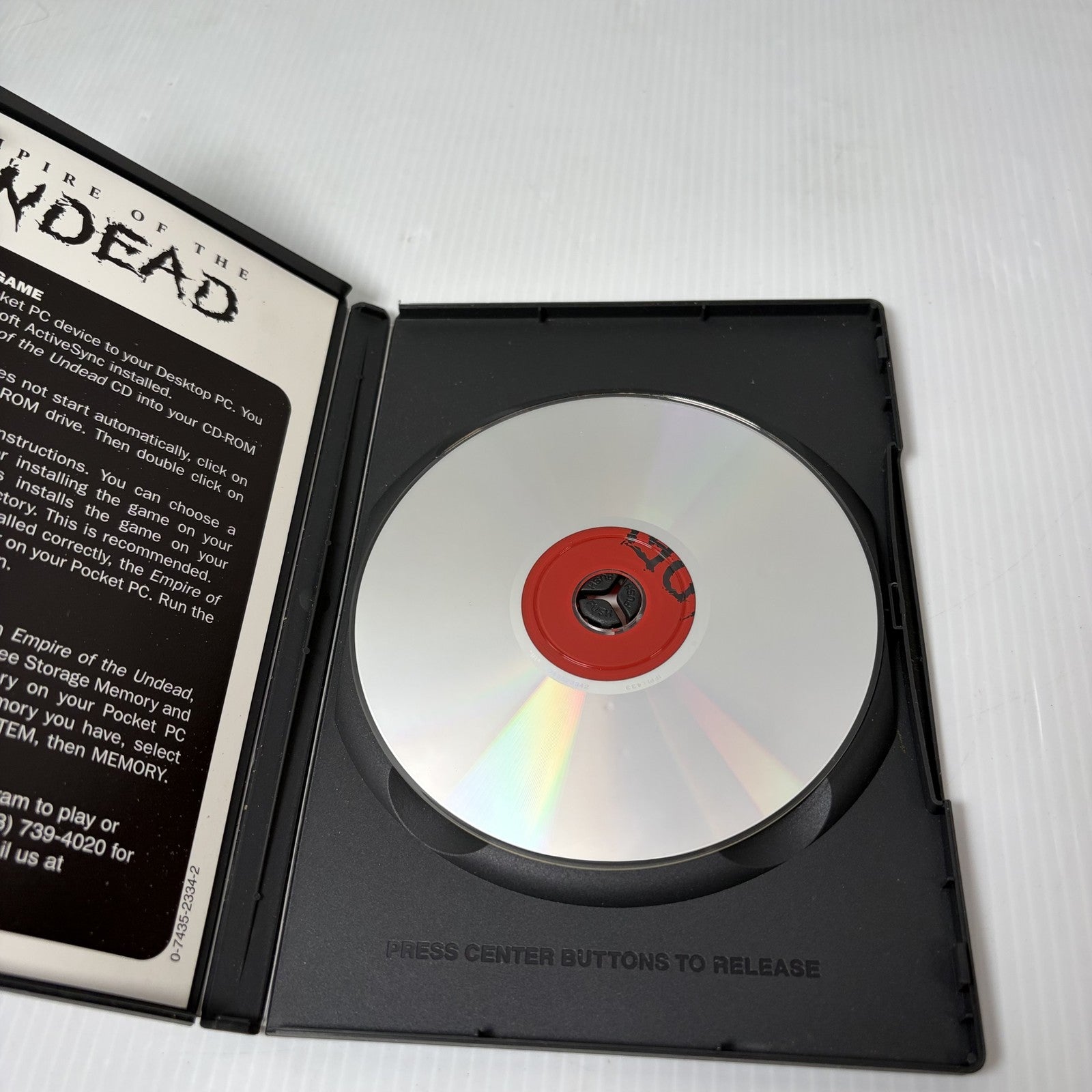 Empire of the Undead (Pocket PC) PC Video Game CD-ROM 2002 Simon & Schuster
