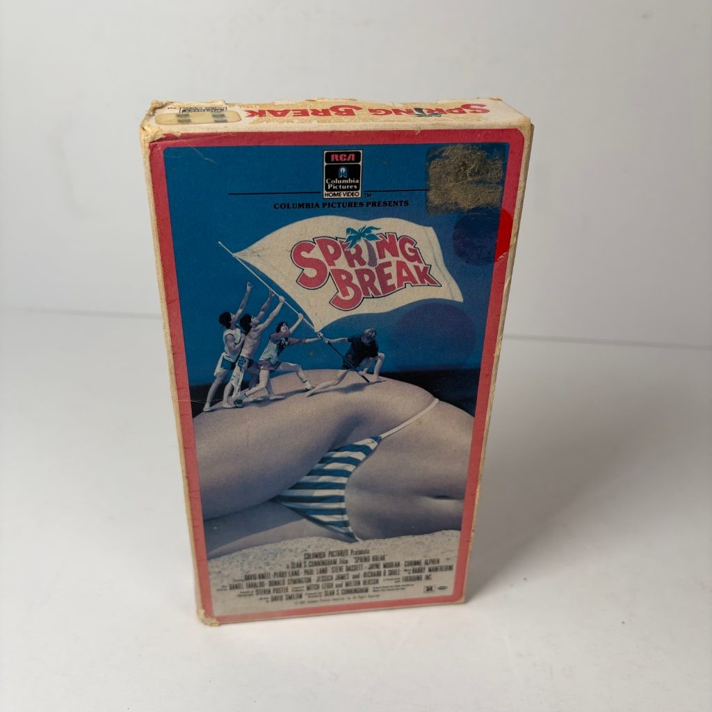 Spring Break VHS 1983 RCA Columbia Pictures OG Release Side Flap Teen Comedy