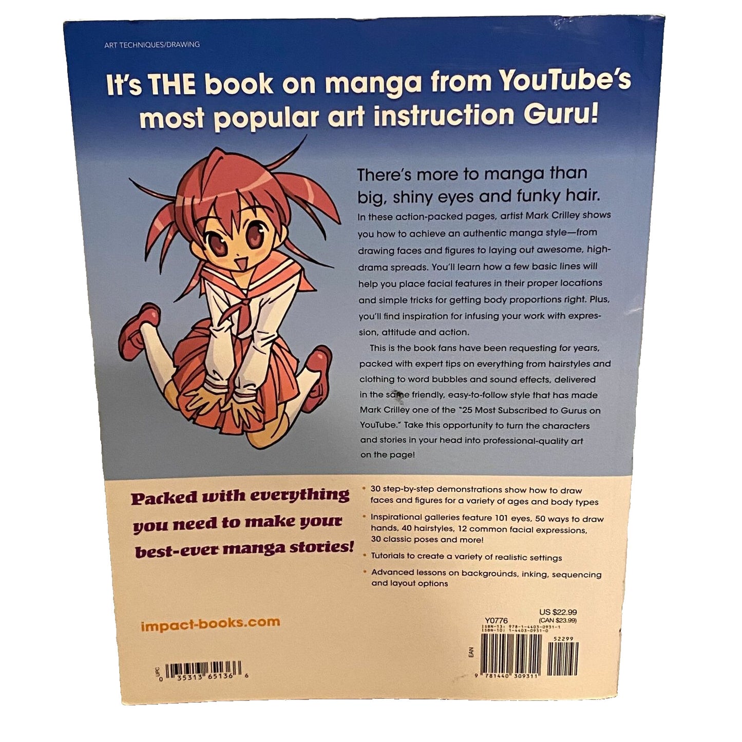 Mastering Manga Book With Mark Crilley 30 Drawing Lessons YouTube Anime Artist