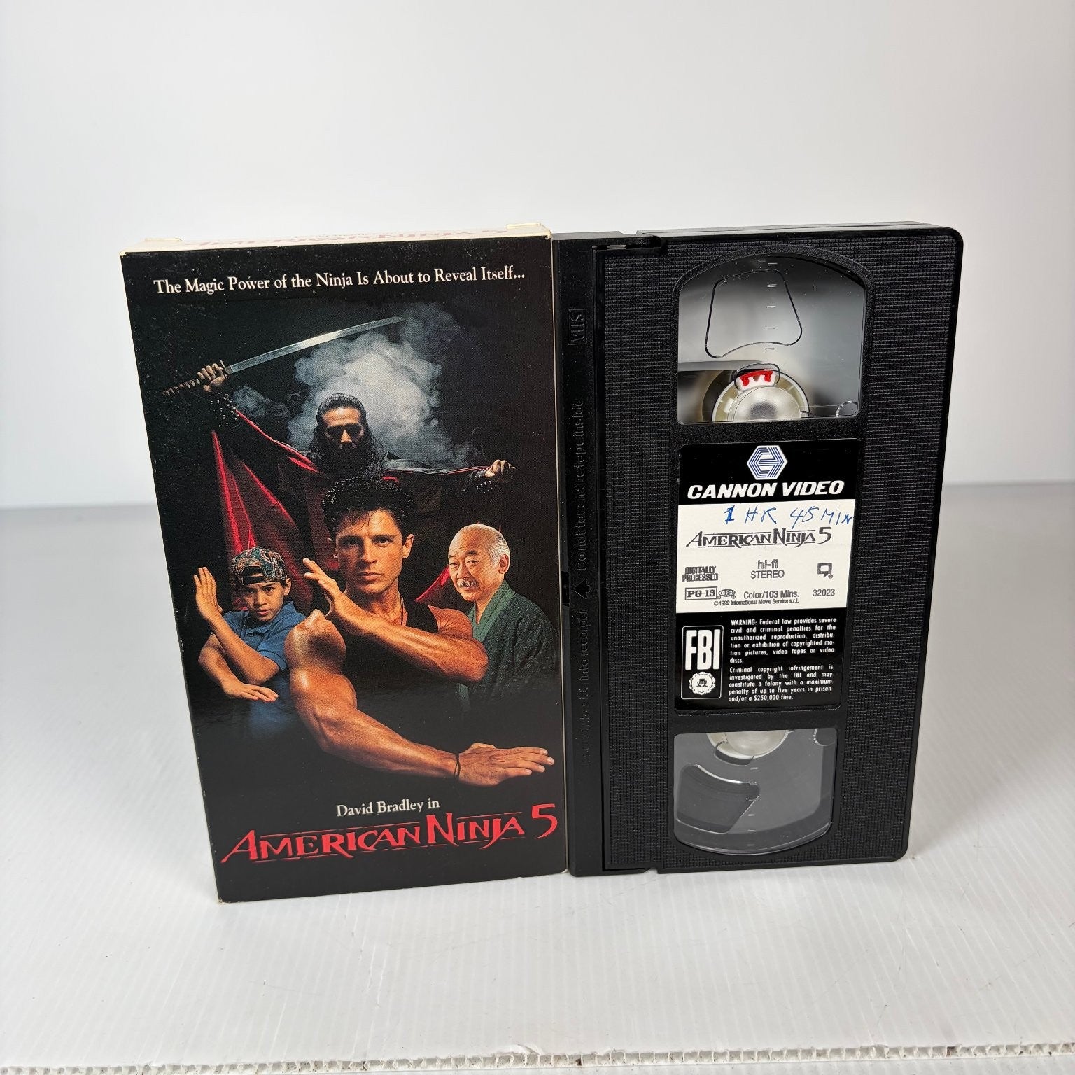 American Ninja 5 VHS 1993 Martial Arts Action Pat Morita David Bradley Cannon