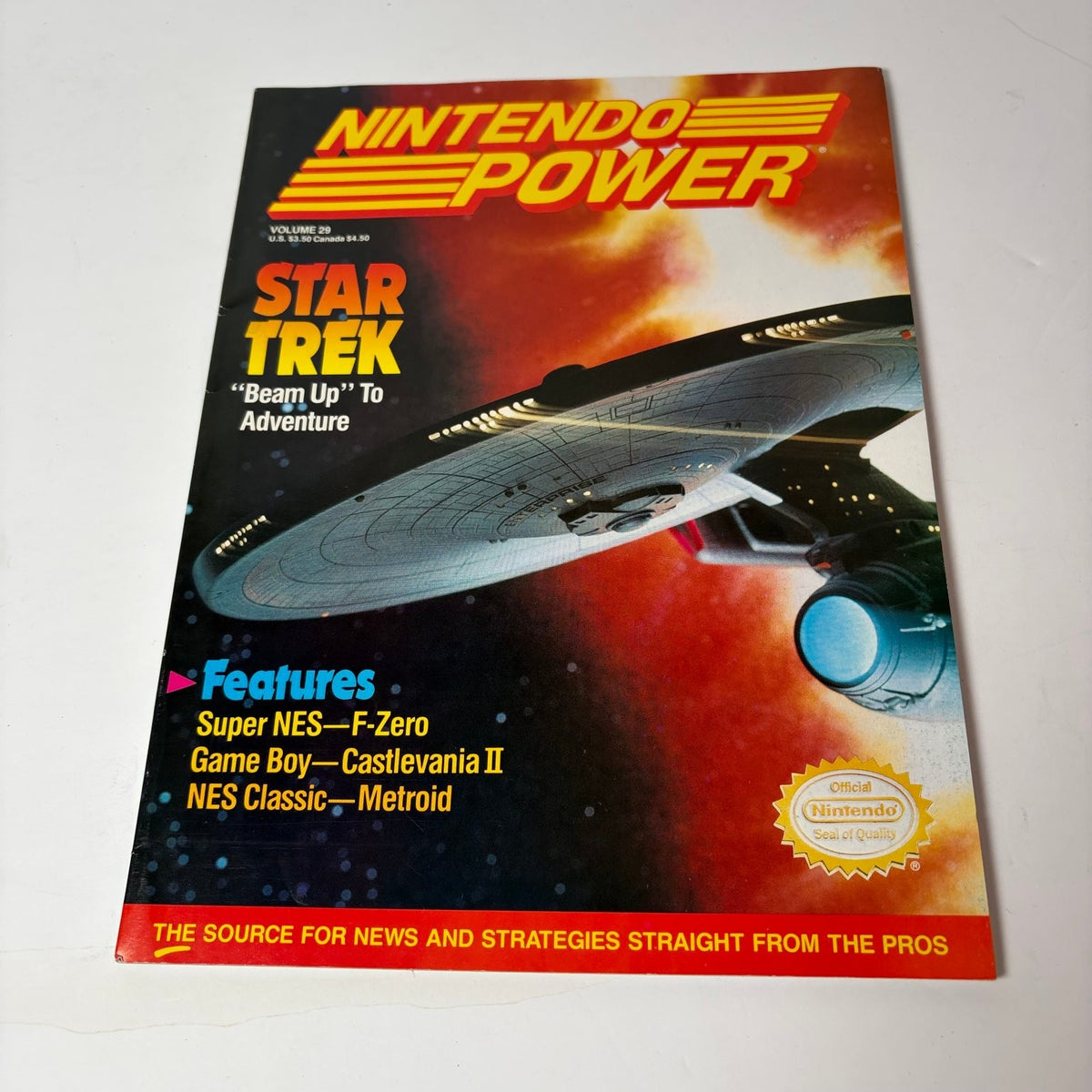 Nintendo Power Magazine Vol 29 October 1991 Star Trek Castlevania II w/ Poster