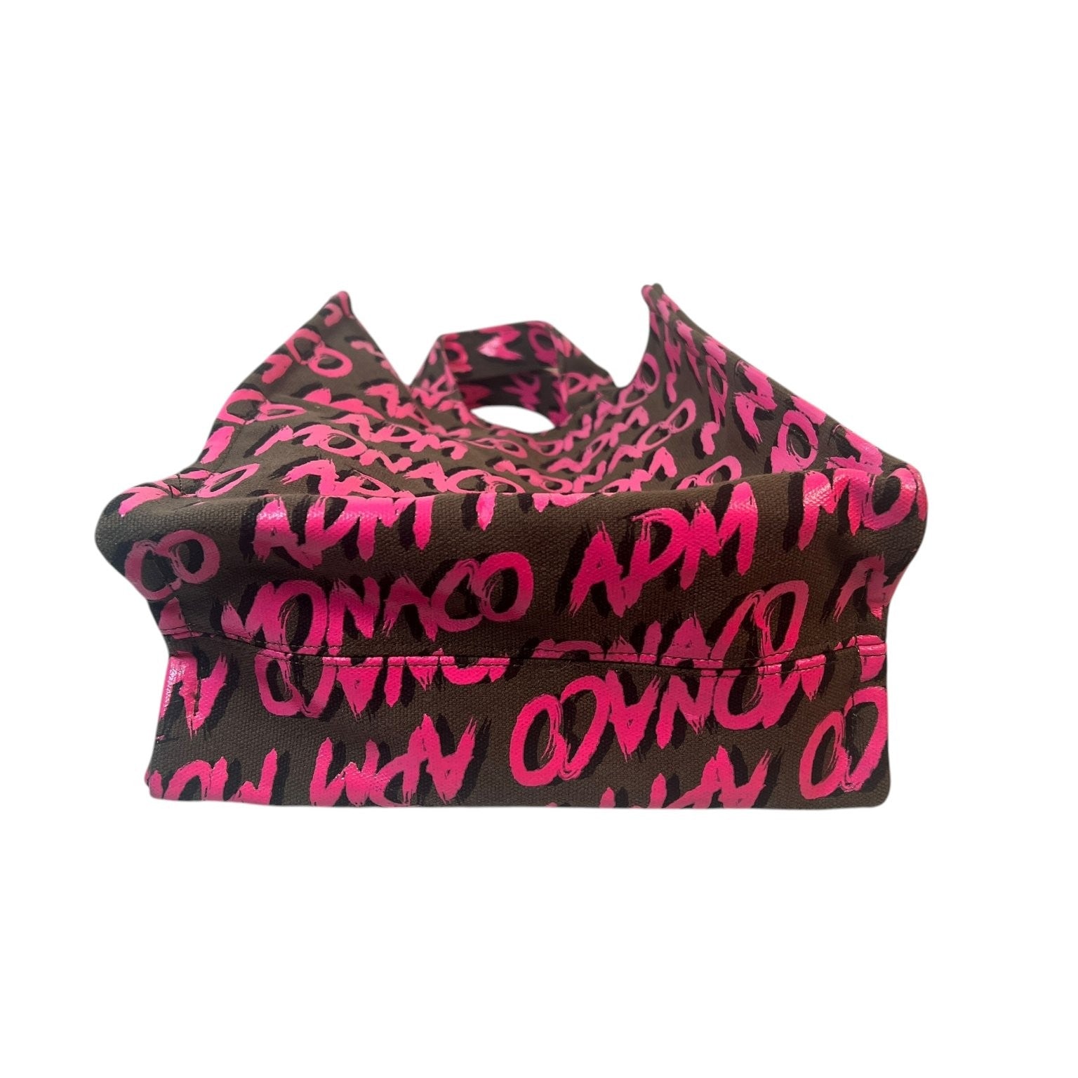 APM Monaco Women's Canvas Tote Pink Logo
