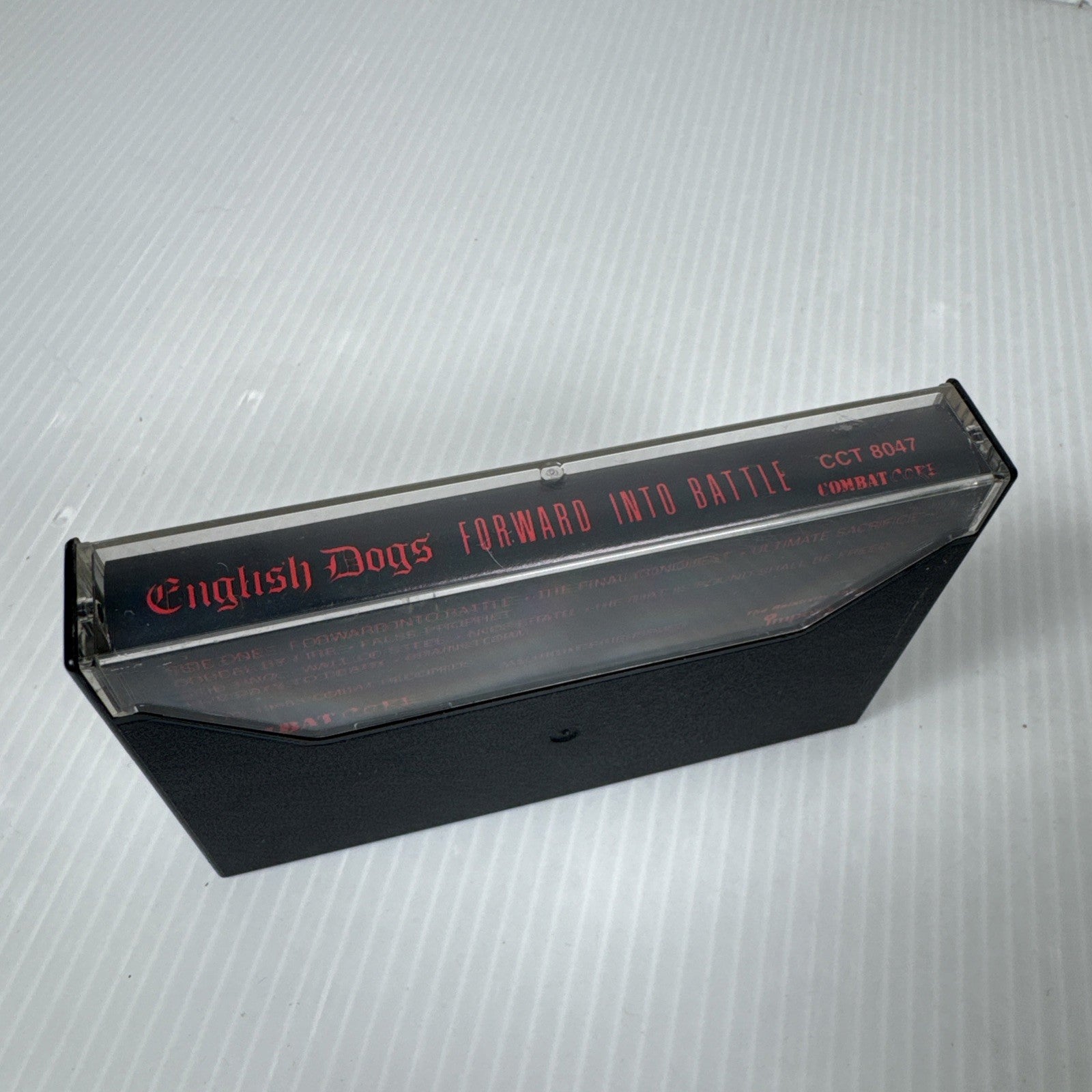 English Dogs Forward Into Battle Cassette Tape 1985 Combat Records