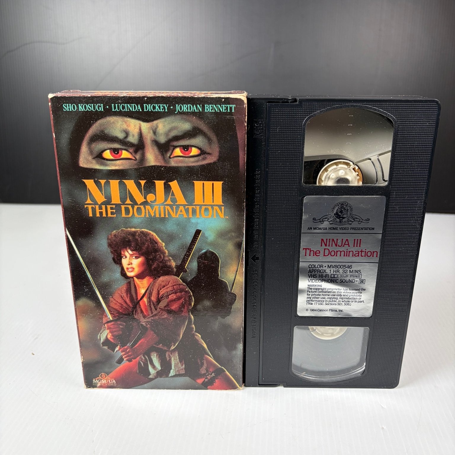 Ninja III The Domination VHS 1984 Action Horror Sho Kosugi MGM/UA Original
