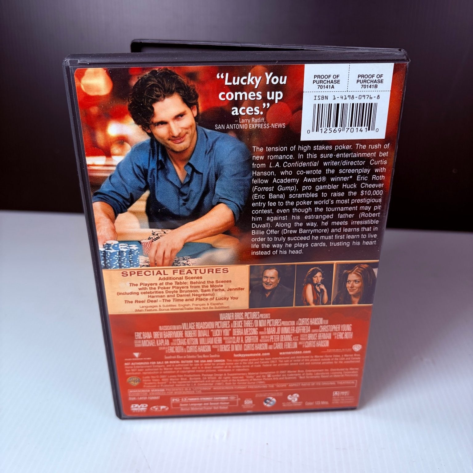 Lucky You DVD 2007 Widescreen Eric Bana Drew Barrymore Robert Duvall