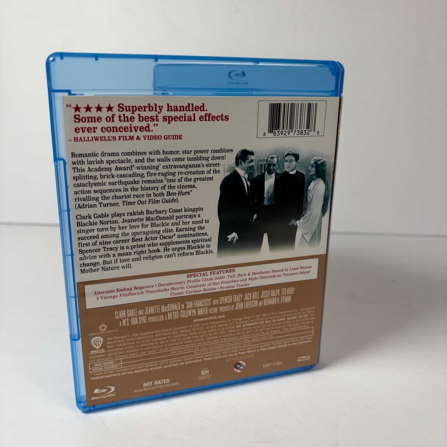 San Francisco Blu-ray 1936 Clark Gable Jeanette MacDonald Spencer Tracy