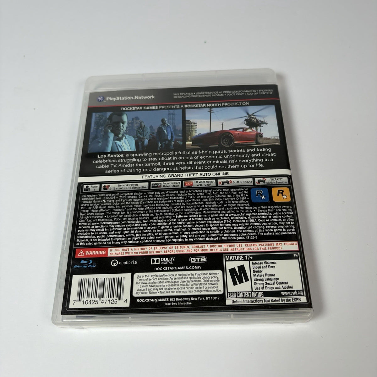 Grand Theft Auto V (PlayStation 3, 2013) CIB With Map