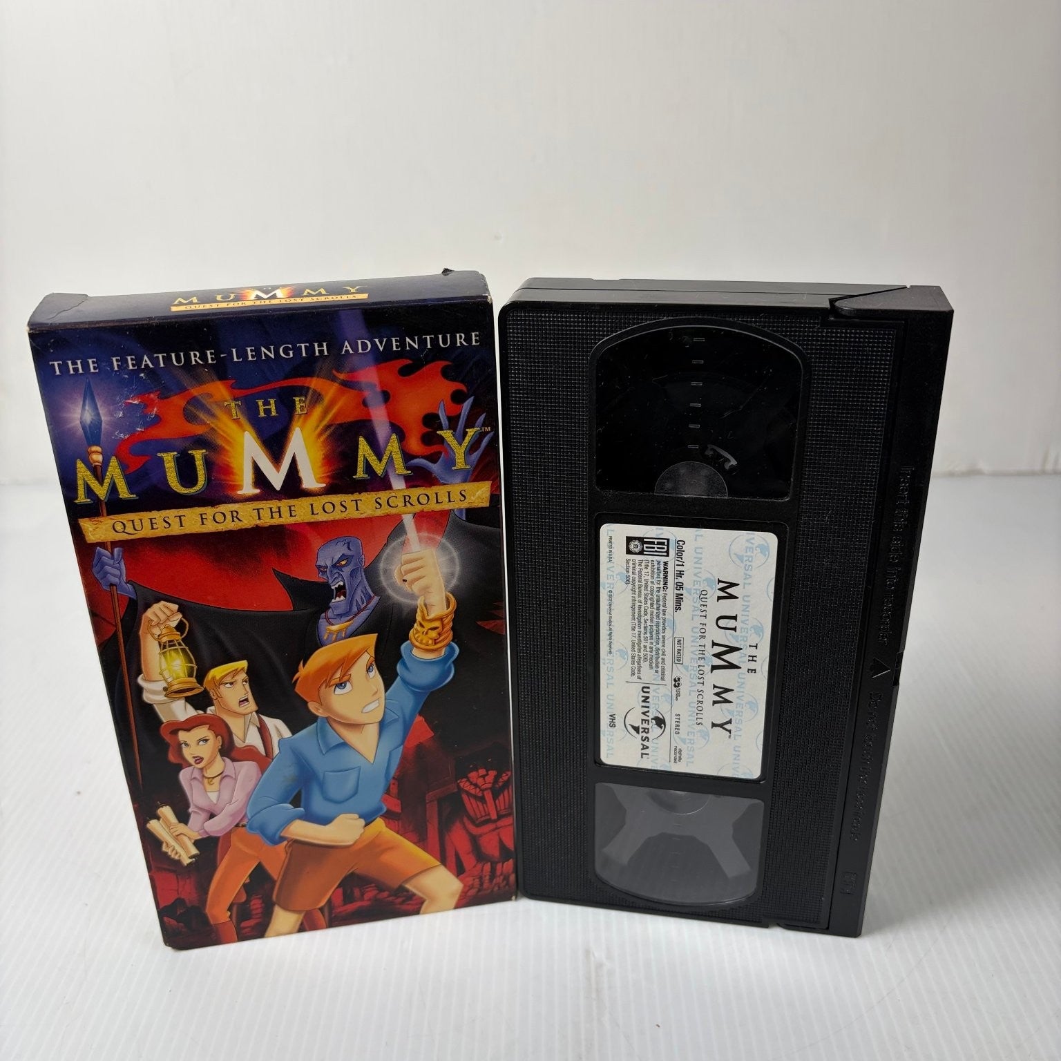 The Mummy Quest for the Lost Scrolls VHS 2002 Animated Action Universal