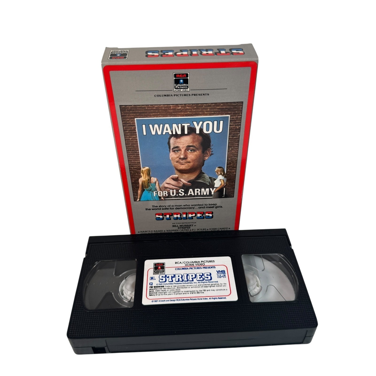 "STRIPES (1981)" RCA/Columbia Pictures VHS Tape (1985) starring Bill Murray