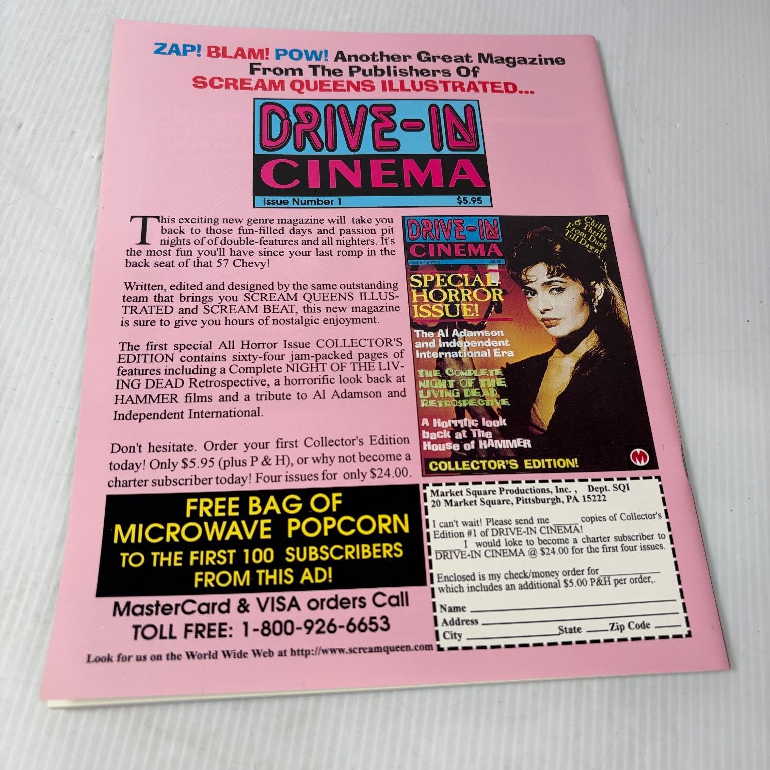 Scream Queens Illustrated Magazine Number 14 Tammy Parks Ric Frane Horror Pinup