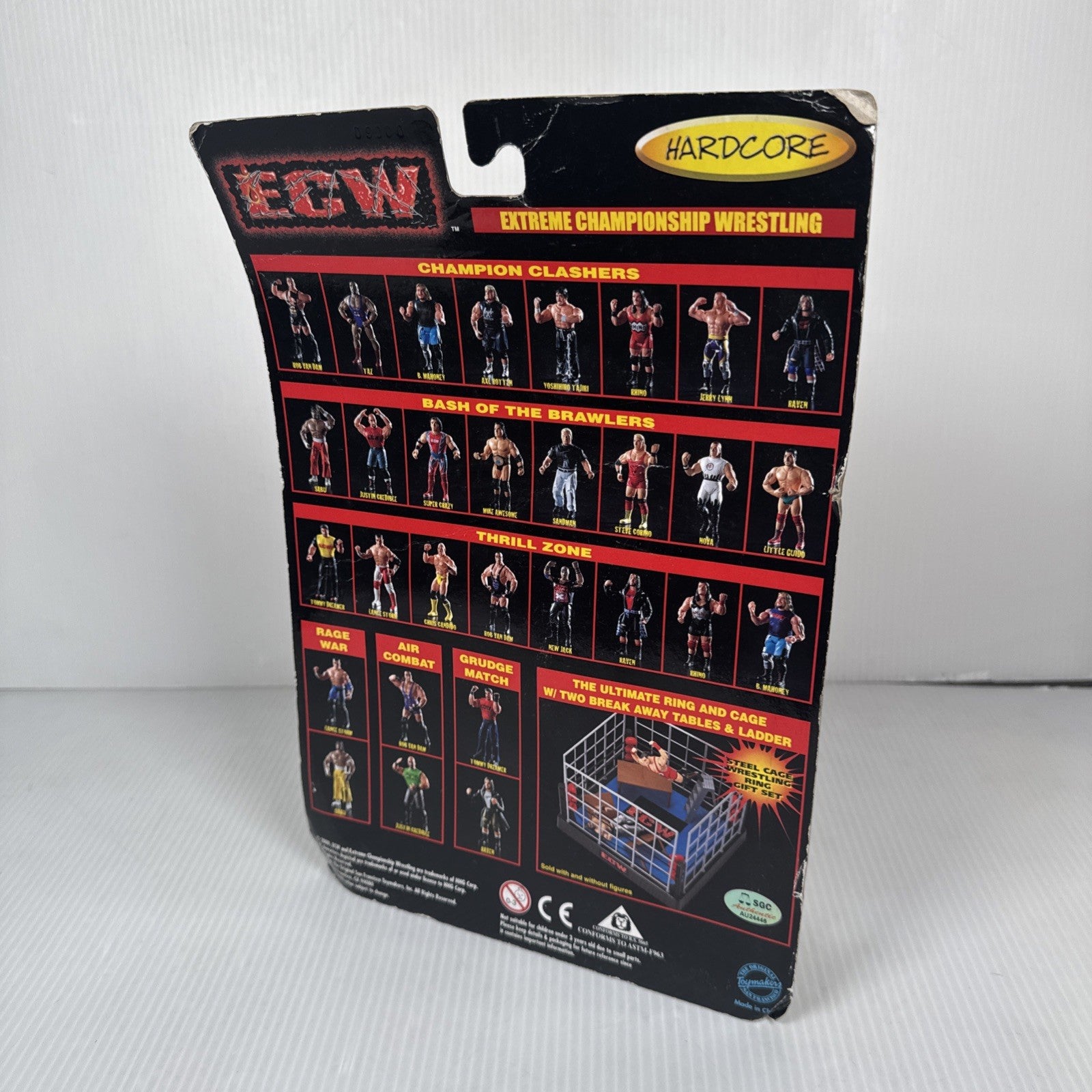 ECW OSFTM Taz Champion Clashers Series 4 (Brand New Sealed) 2000 Signed (No COA)