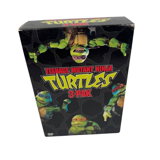 Teenage Mutant Ninja Turtles 3-Pack DVD Set Original Retro TMNT Movies