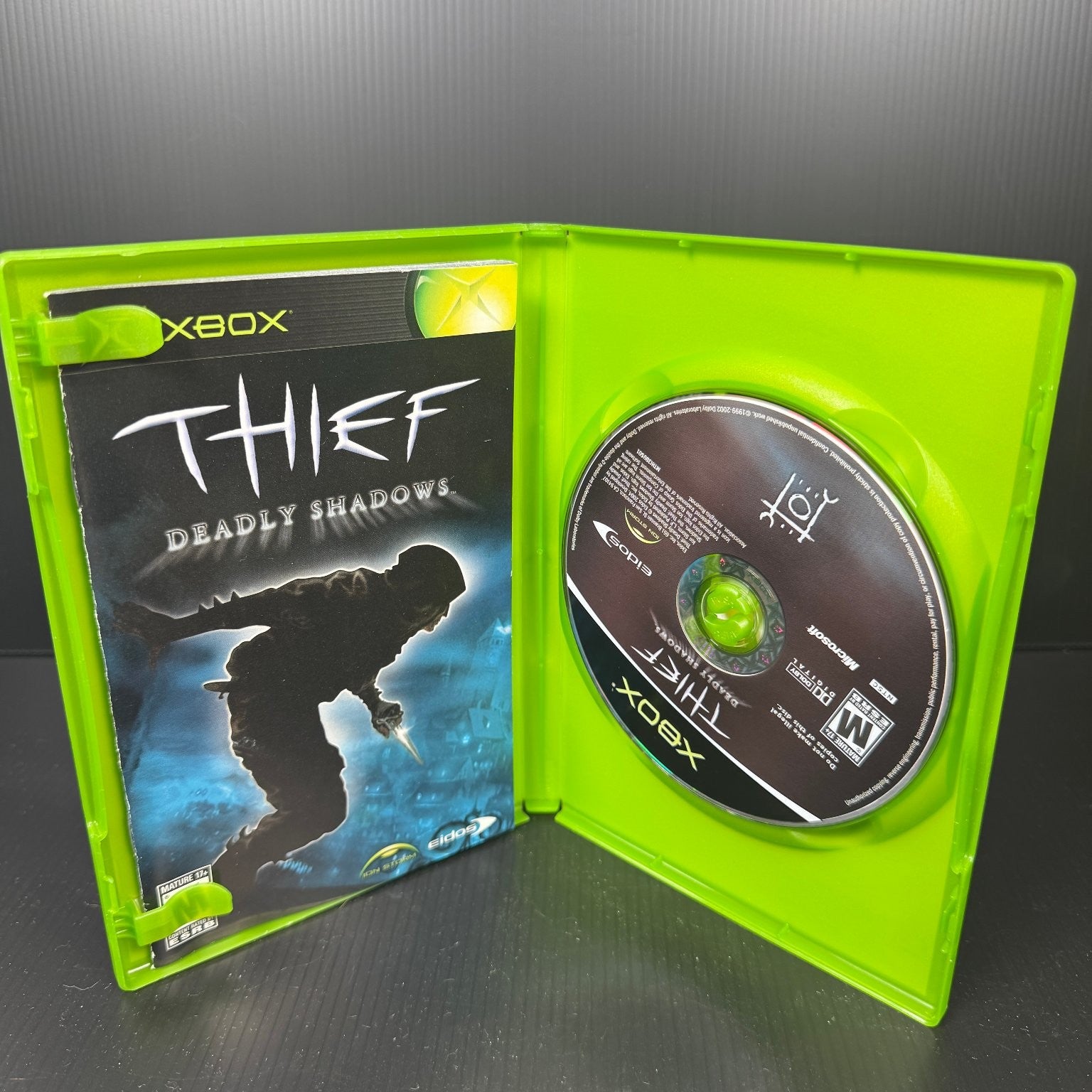 Thief Deadly Shadows Xbox Complete CIB Video Game Stealth Action M Rated