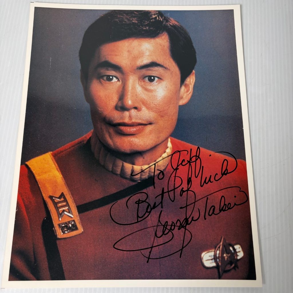 George Takei Signed 8x10 Photo Star Trek Sulu Autograph Inscribed To Jeff