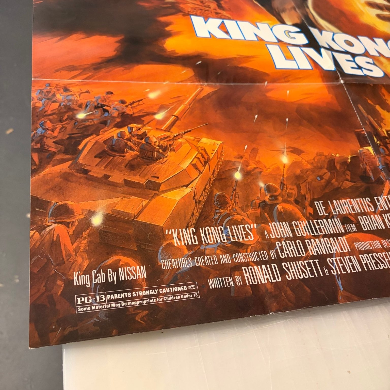 King Kong Lives 1986 One Sheet Movie Poster Linda Hamilton John Guillermin