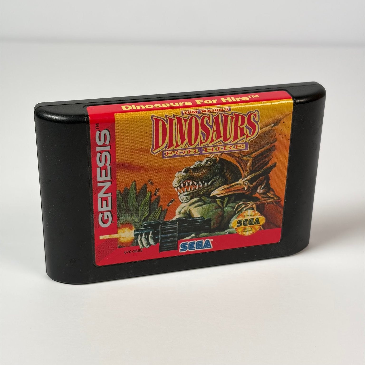 Dinosaurs For Hire Sega Genesis Video Game Classic Authentic Cartridge