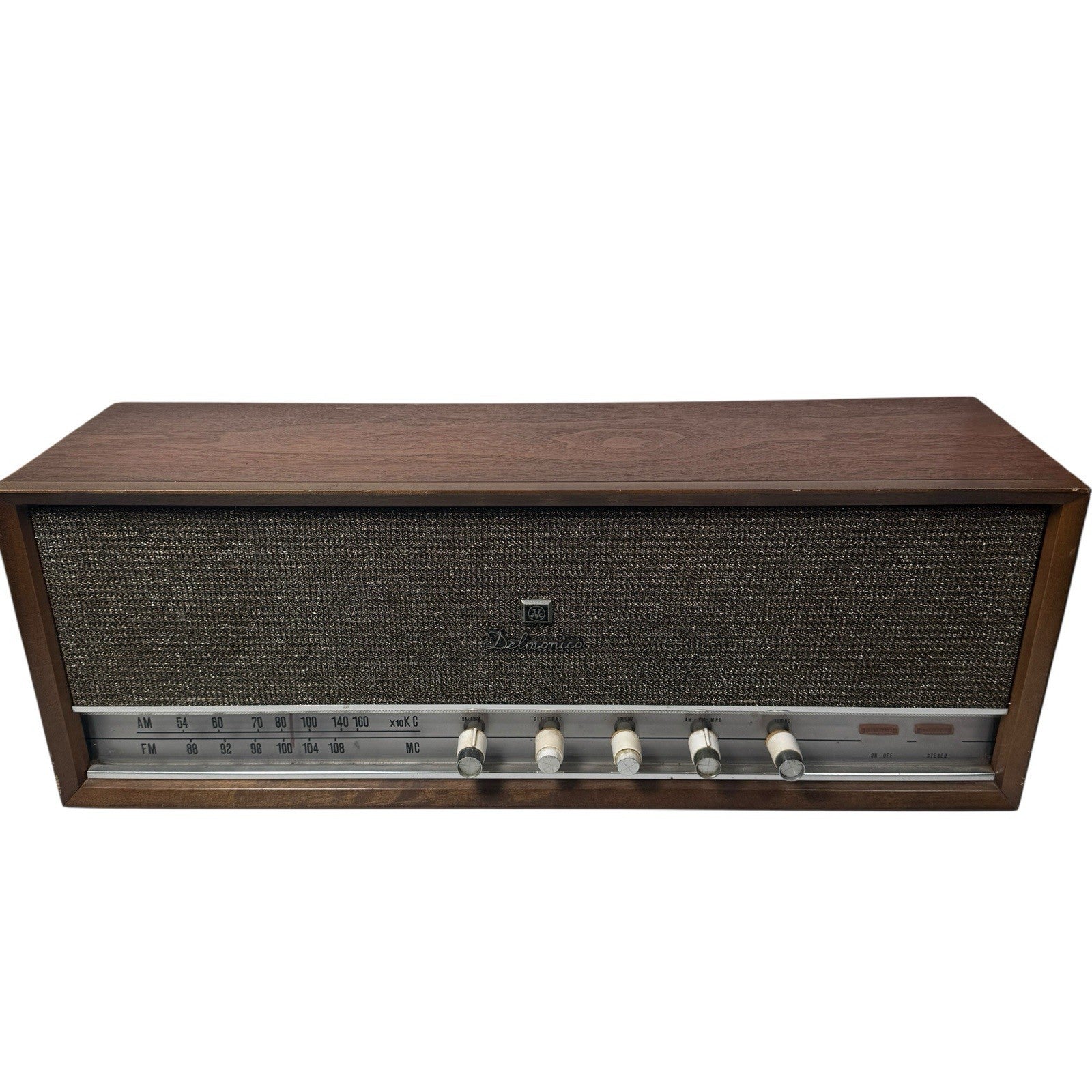 Vintage Delmonico Tube Radio FMS-411 Made In Japan AS IS No Power