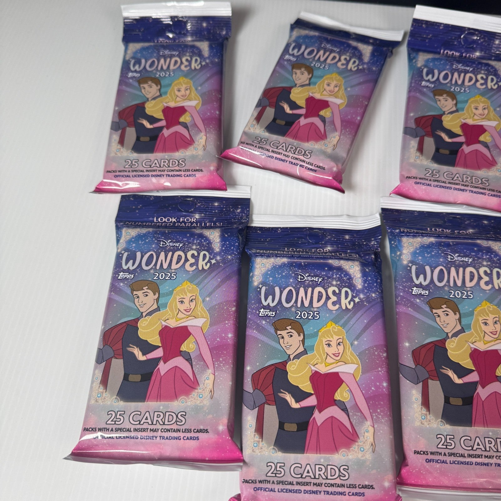 Disney Topps Wonder 2025 Fat Pack 25 Cards Lot of 8 Sealed Packs