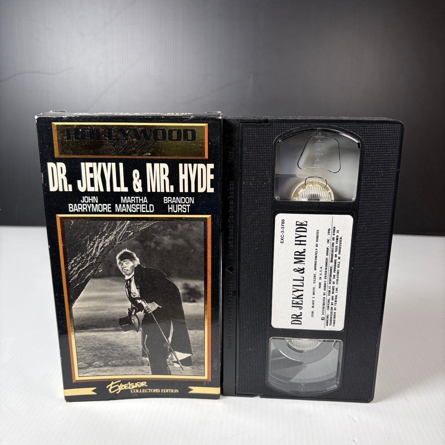 DR. JEKYLL & MR. HYDE VHS Classic B&W Horror Collectors Edition Excelsior