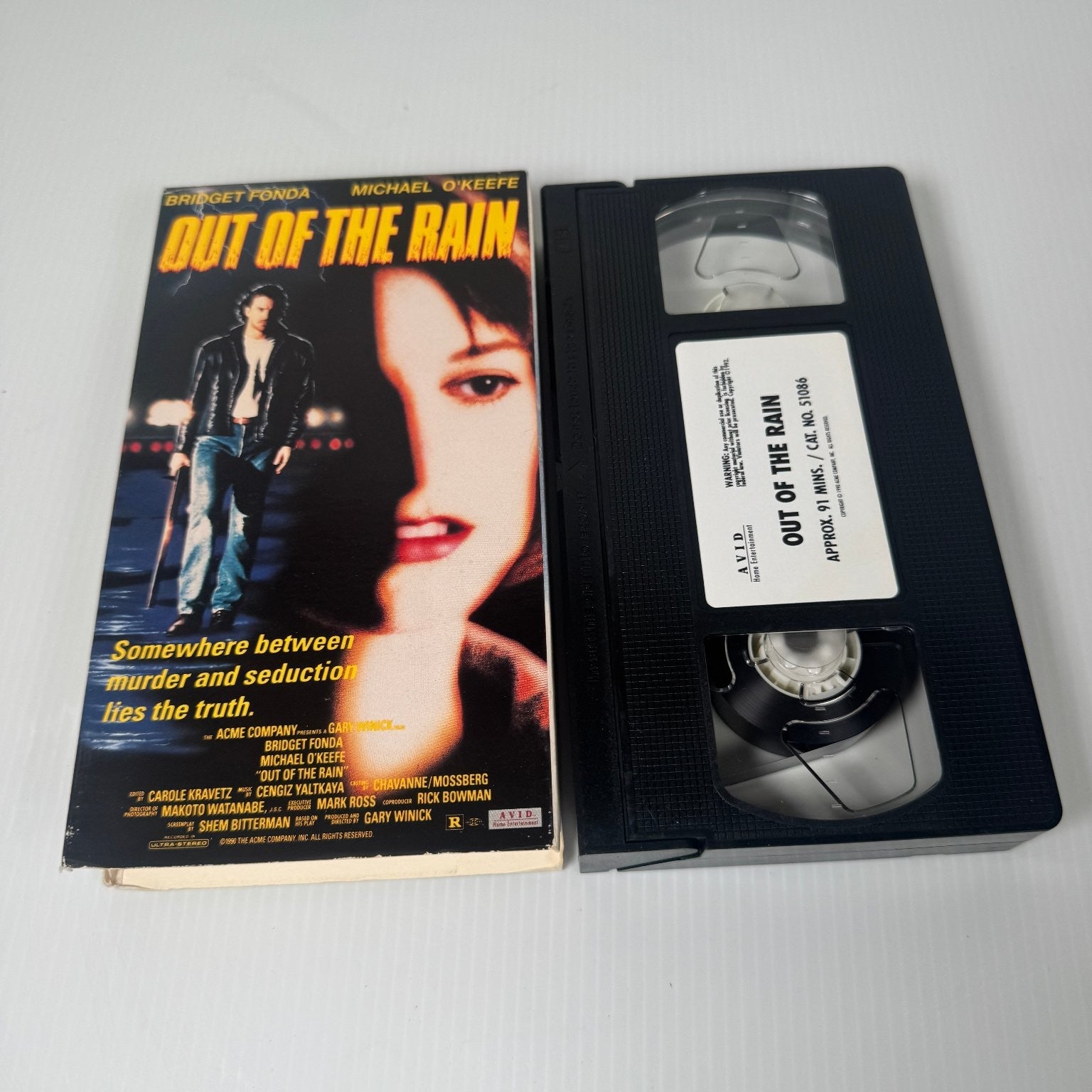Out of the Rain VHS 1991 Thriller Original Release Avid Entertainment