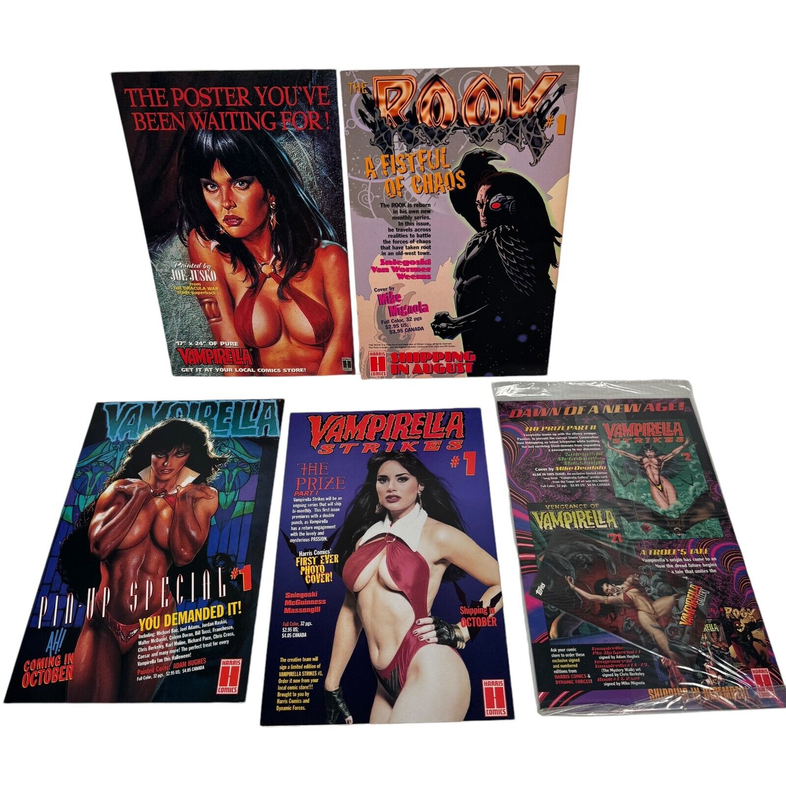 Huge Lot of 19 Vengeance of Vampirella Comics 6-10, 12-15, 17-25 w/ Promo Cards