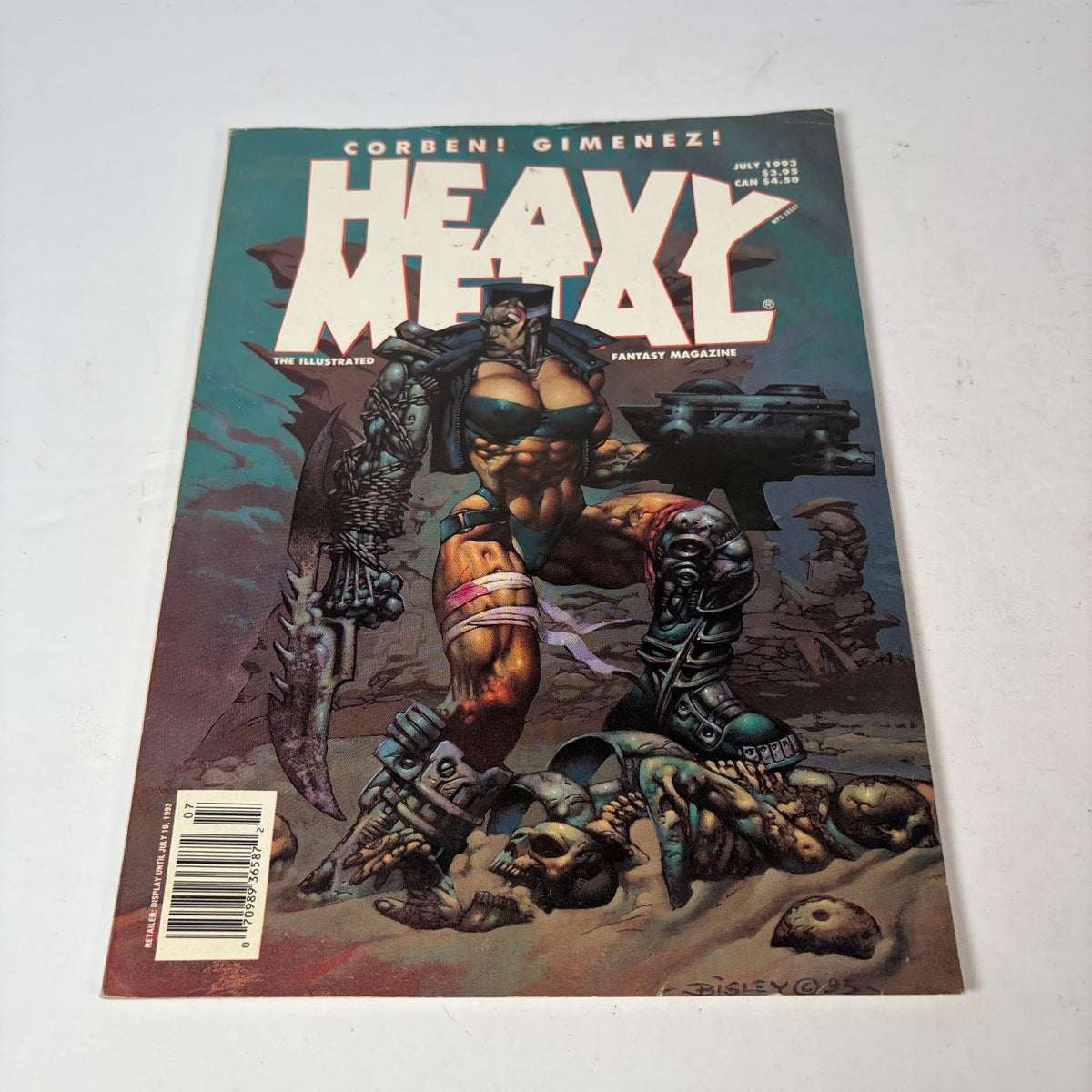 Heavy Metal Magazine July 1993 Simon Bisley Cover Corben Gimenez Fantasy Sci-Fi
