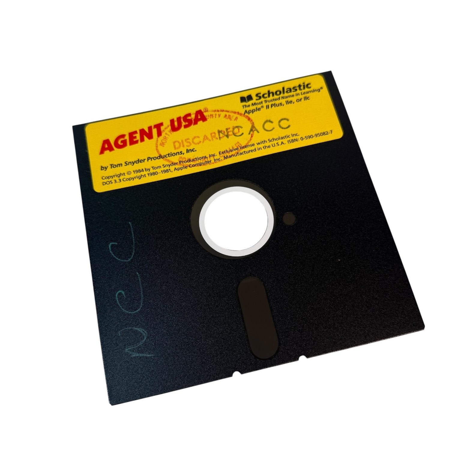 Vintage Agent USA Apple II Plus, IIe, IIc Scholastic Retro Social Studies Game