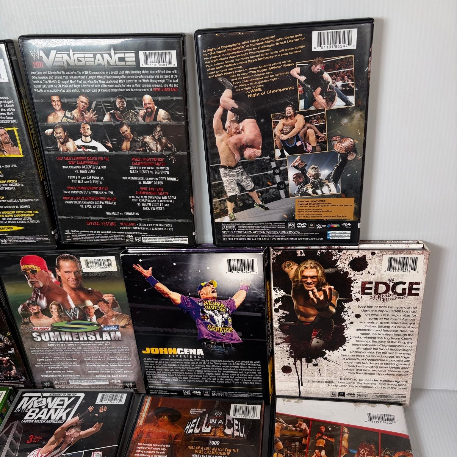 Lot of 15 WWE Pay-Per-View & Anthology DVD Sets Summerslam, Satan's Prson & More