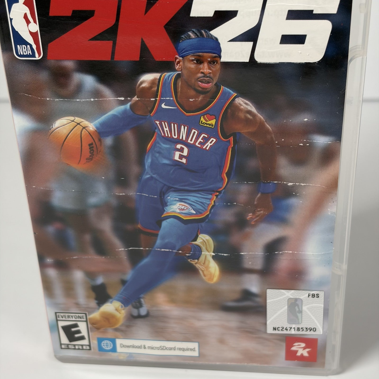NBA 2K26 Nintendo Switch Game Cartridge with Case & Bonus Pre-Order Insert