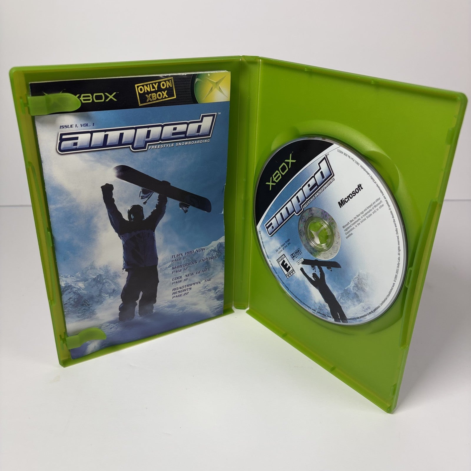 Amped Freestyle Snowboarding Microsoft Original Xbox Video Game CIB Complete